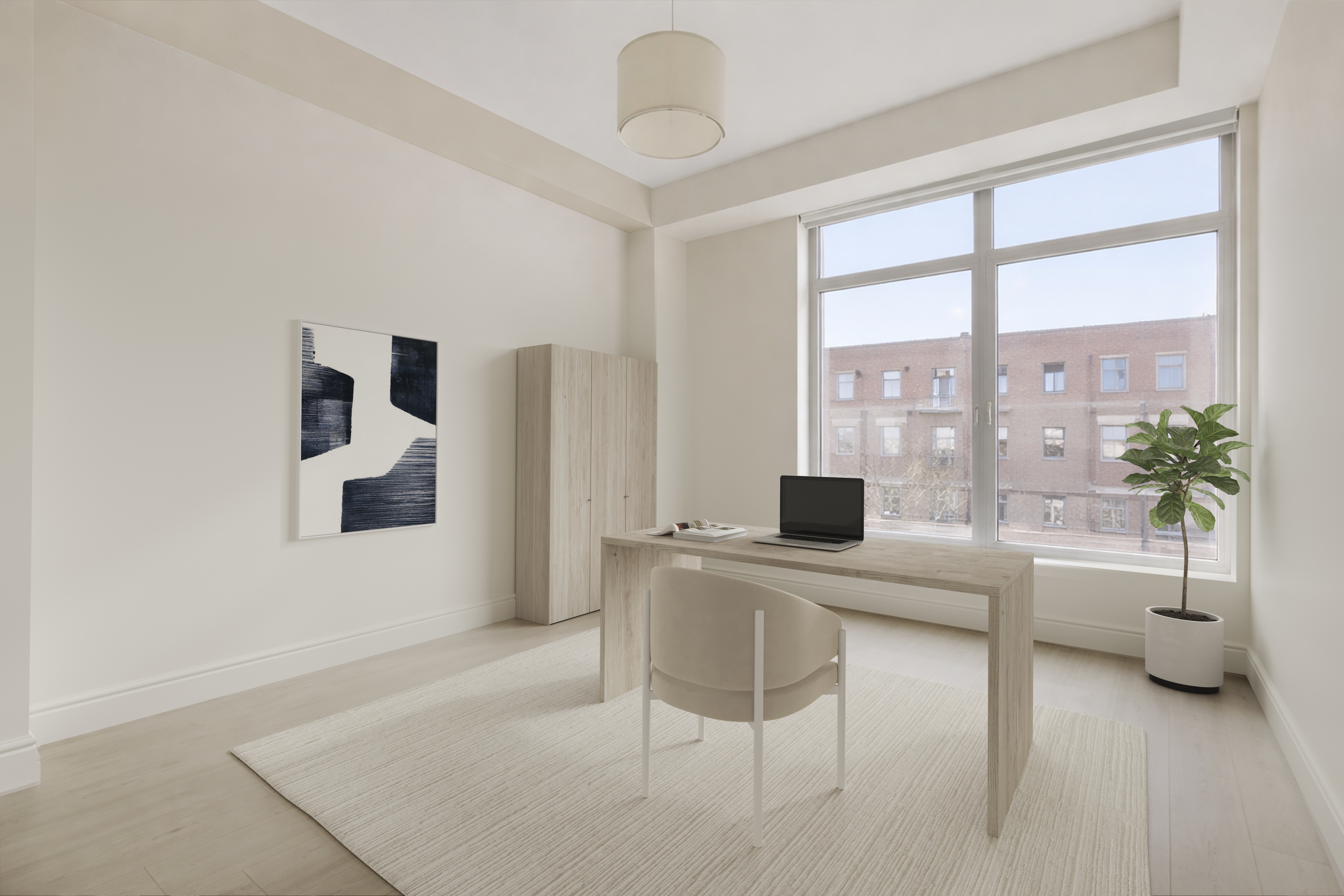 170 South 1st Street, Unit 4B Brooklyn, NY 11211 - Photo 8 of 11 a living room with furniture and a large window