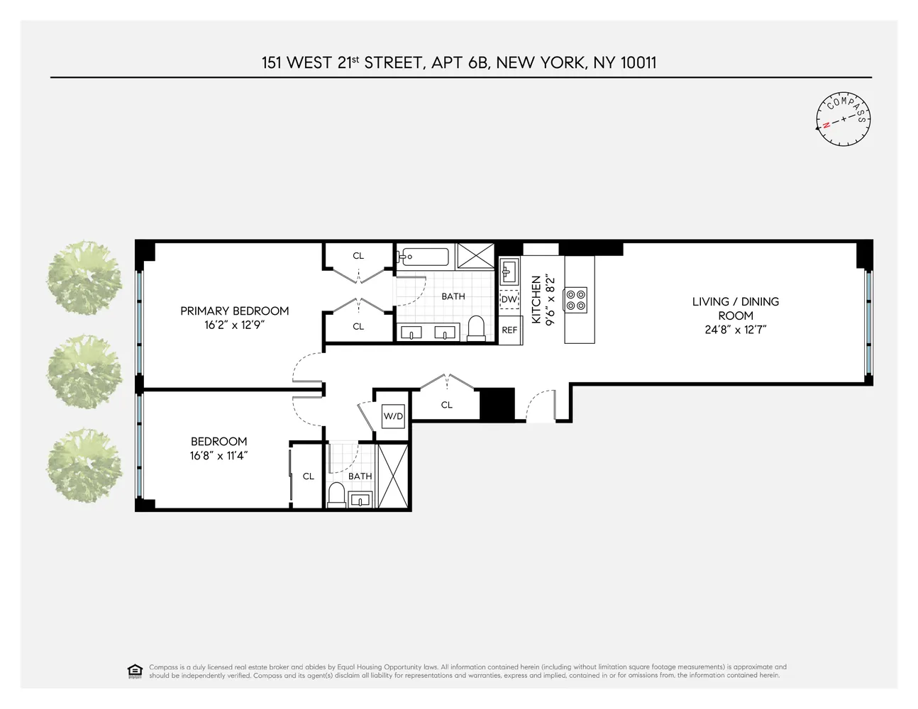 $2,250,000 | 151 West 21st Street, Unit 6B | Chelsea