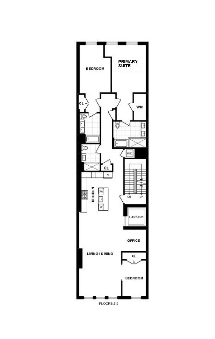 106 Franklin Street, Unit PH Manhattan, NY 10013 - Photo 13 of 13 a picture of a floor plan
