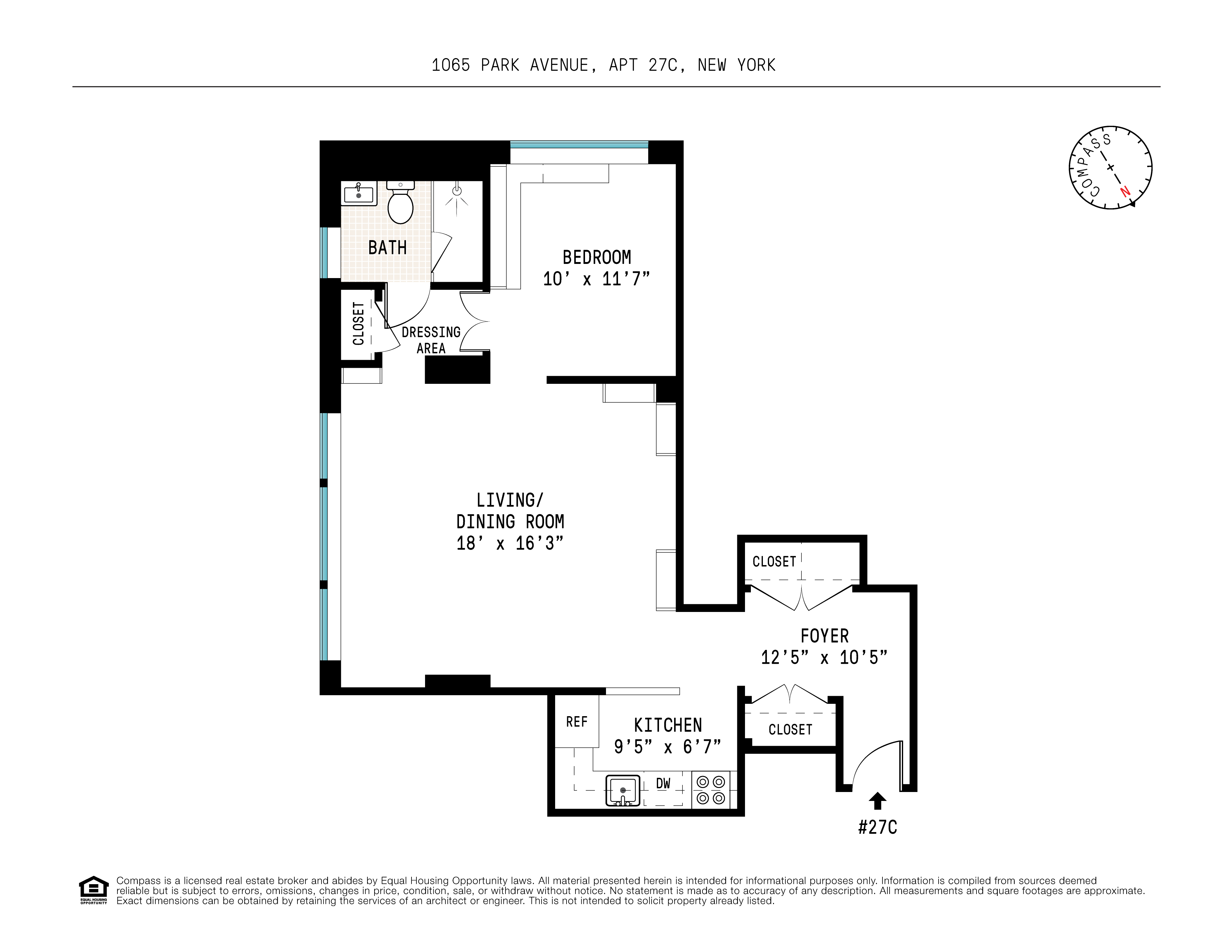 1065 Park Avenue, Unit 27C Manhattan, NY 10128 - Photo 10 of 10 a picture of a floor plan