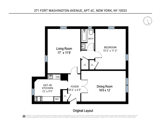 371 Fort Washington Avenue, Unit 6C Manhattan, NY 10033 - Photo 11 of 11 a picture of a rug with a white wall and sign