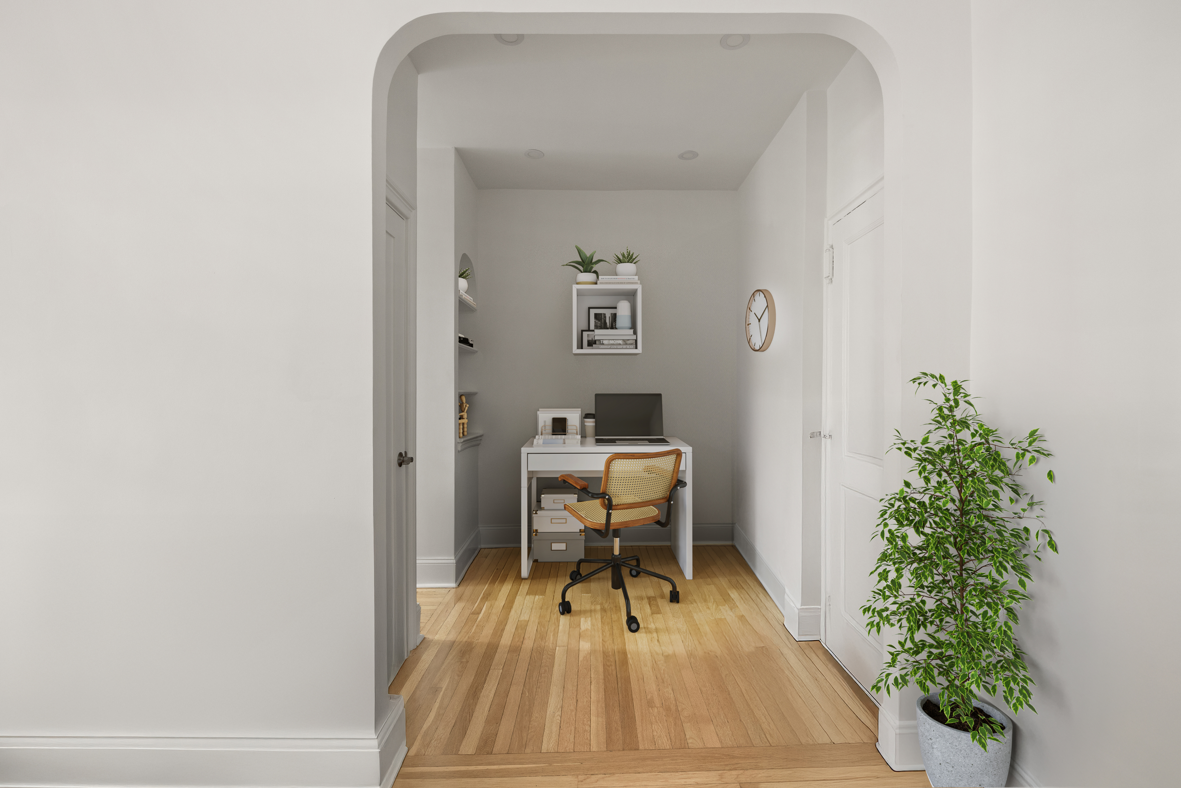 78 8th Avenue, Unit 6F Brooklyn, NY 11215 - Photo 5 of 8 a living room with a potted plant