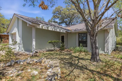 a backyard of a house