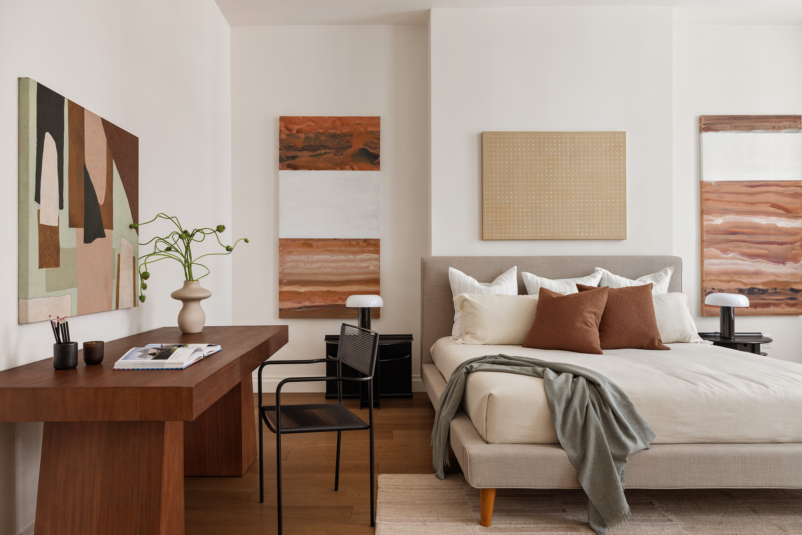 42 East 20th Street, Unit 4AD Manhattan, NY 10003 - Photo 10 of 19 a bedroom with a bed and a table