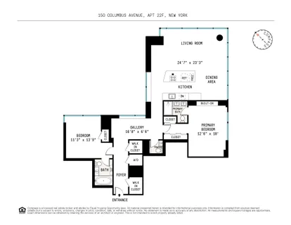 $2,800,000 | 150 Columbus Avenue, Unit 22F | Upper West Side