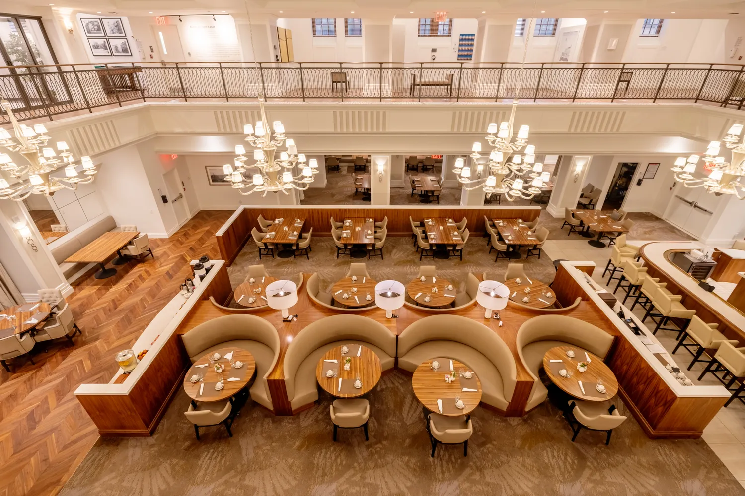 a view of a bunch of car parked in garage