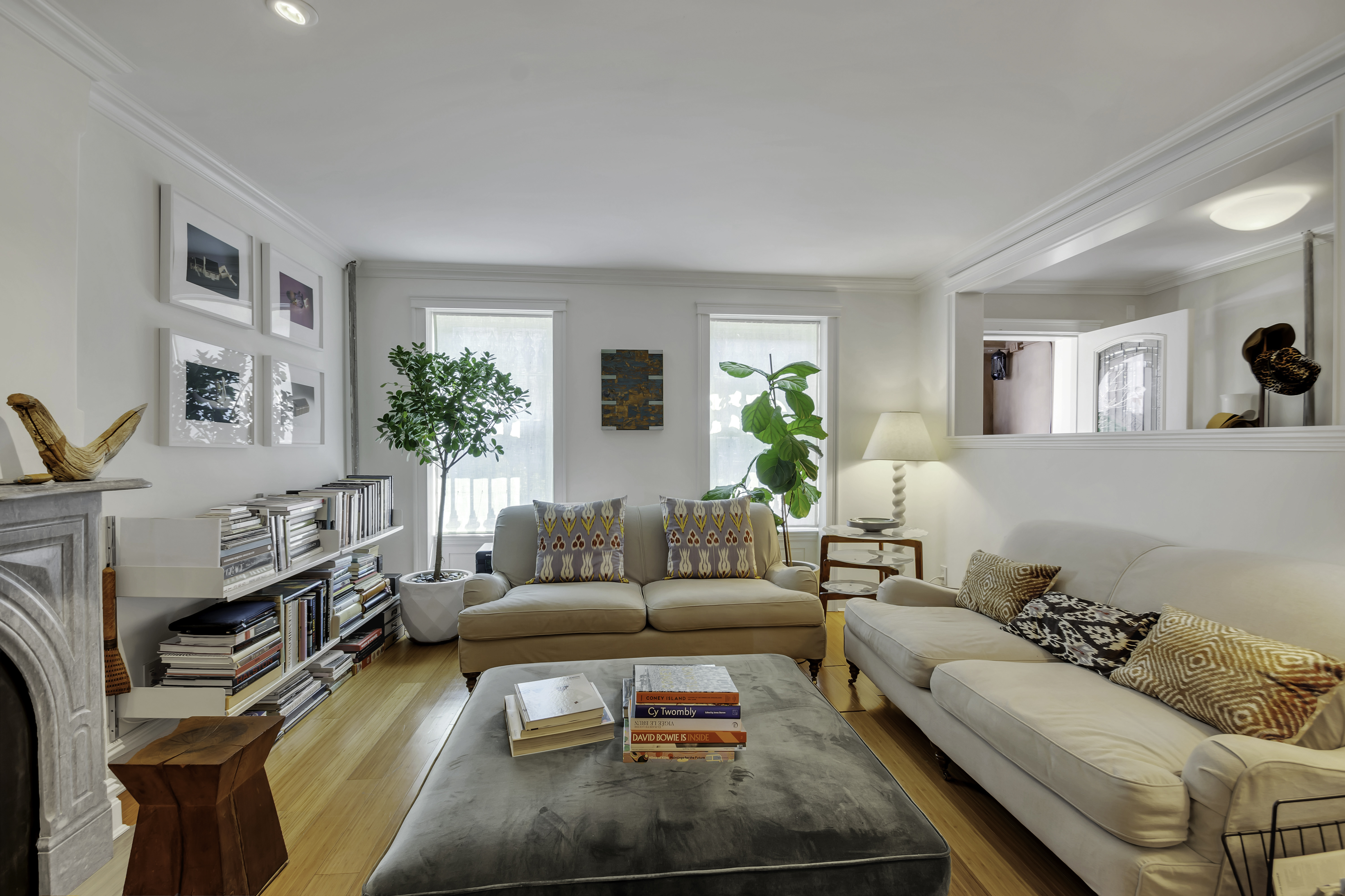 713 Greene Avenue, Unit GARDEN Brooklyn, NY 11221 - Photo 2 of 13 a living room with furniture and a couch