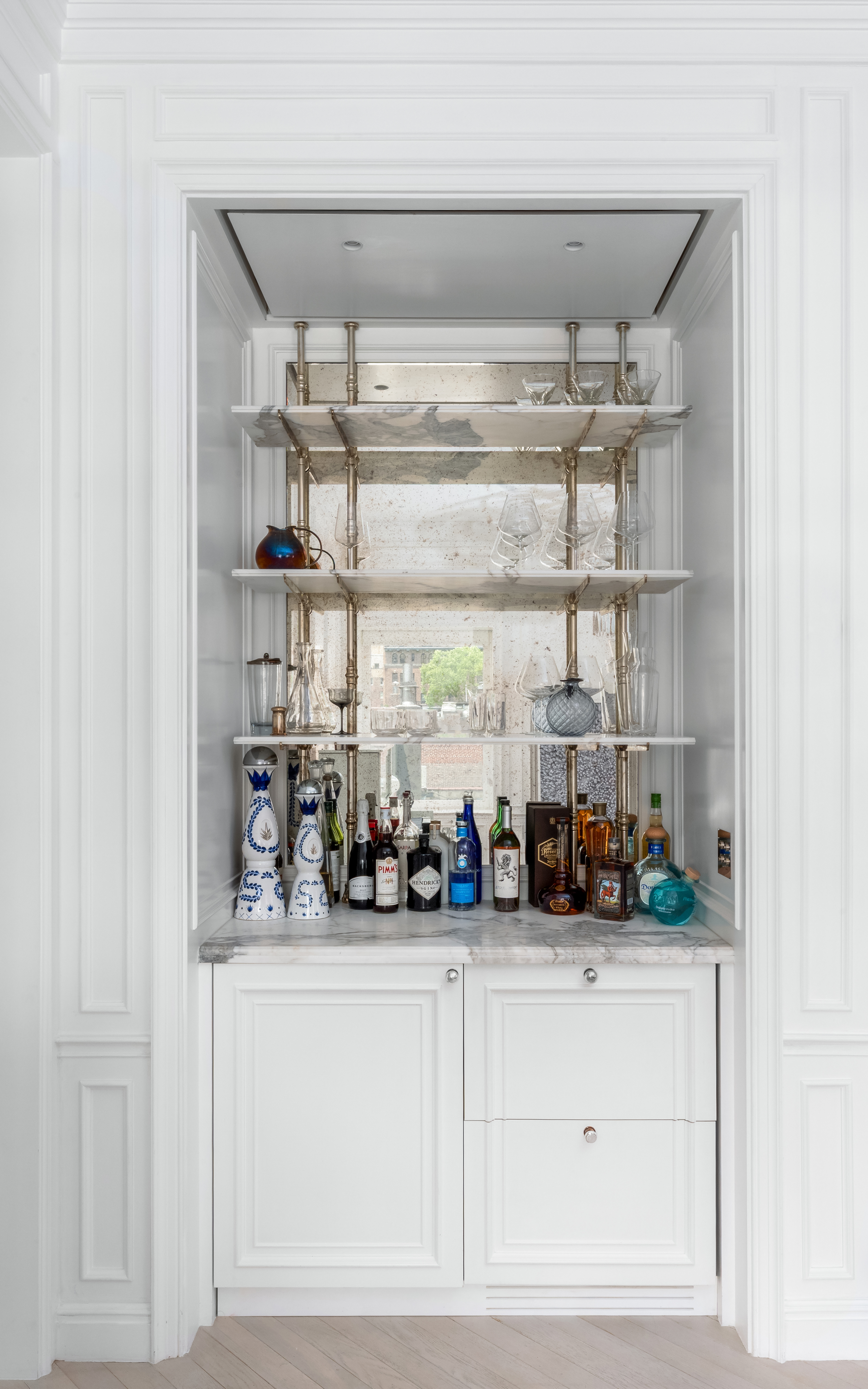 78 Irving Place, Unit PH Manhattan, NY 10003 - Photo 8 of 27 a kitchen with a refrigerator and cabinets