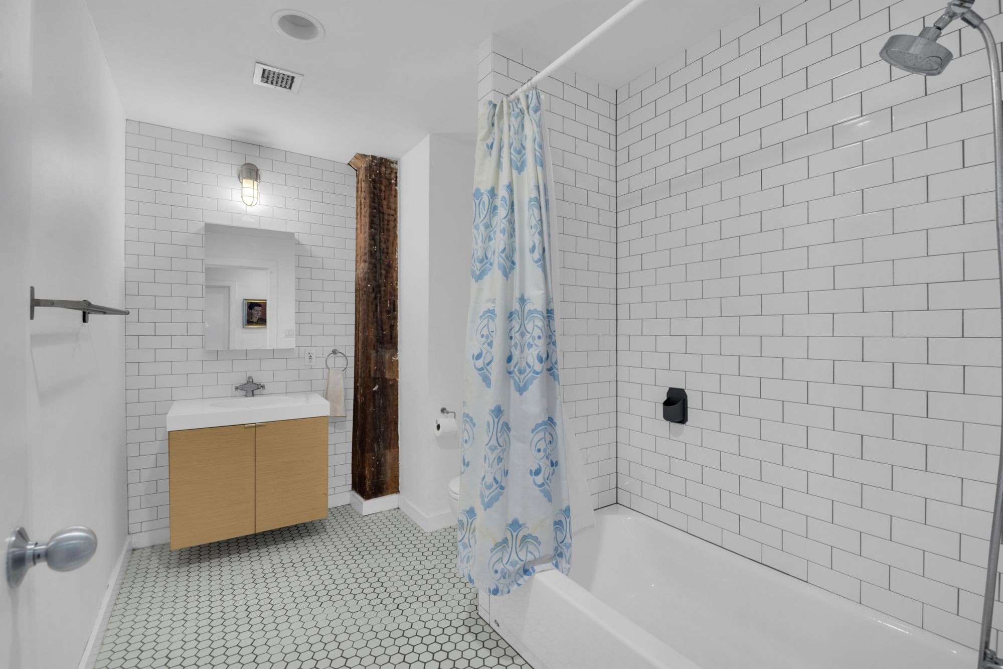 25 Carroll Street, Unit 4C Brooklyn, NY 11231 - Photo 17 of 27 a bathroom with a bathtub and a shower