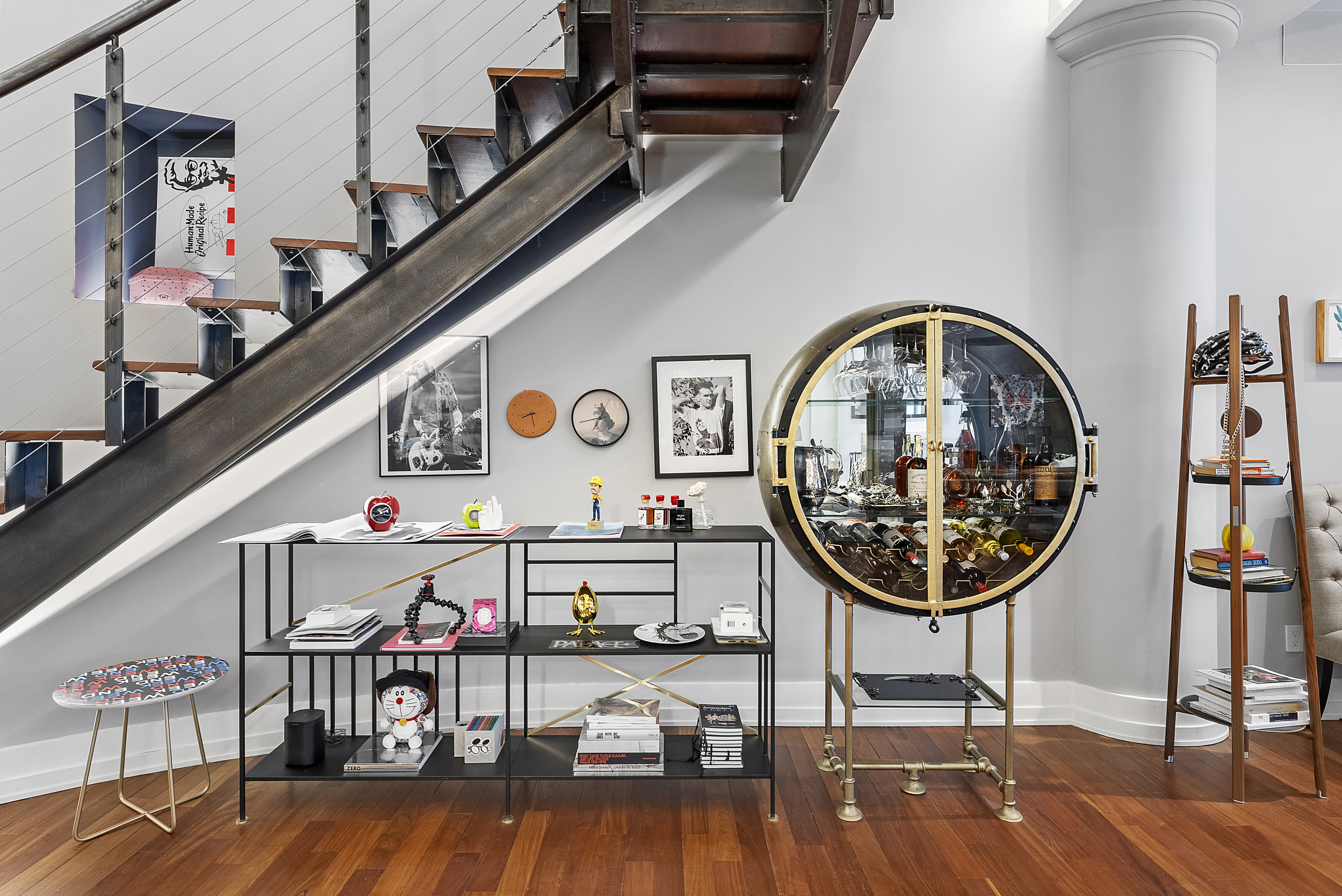 66 Leonard Street, Unit 2A Manhattan, NY 10013 - Photo 5 of 15 a view of livingroom with furniture and wooden floor
