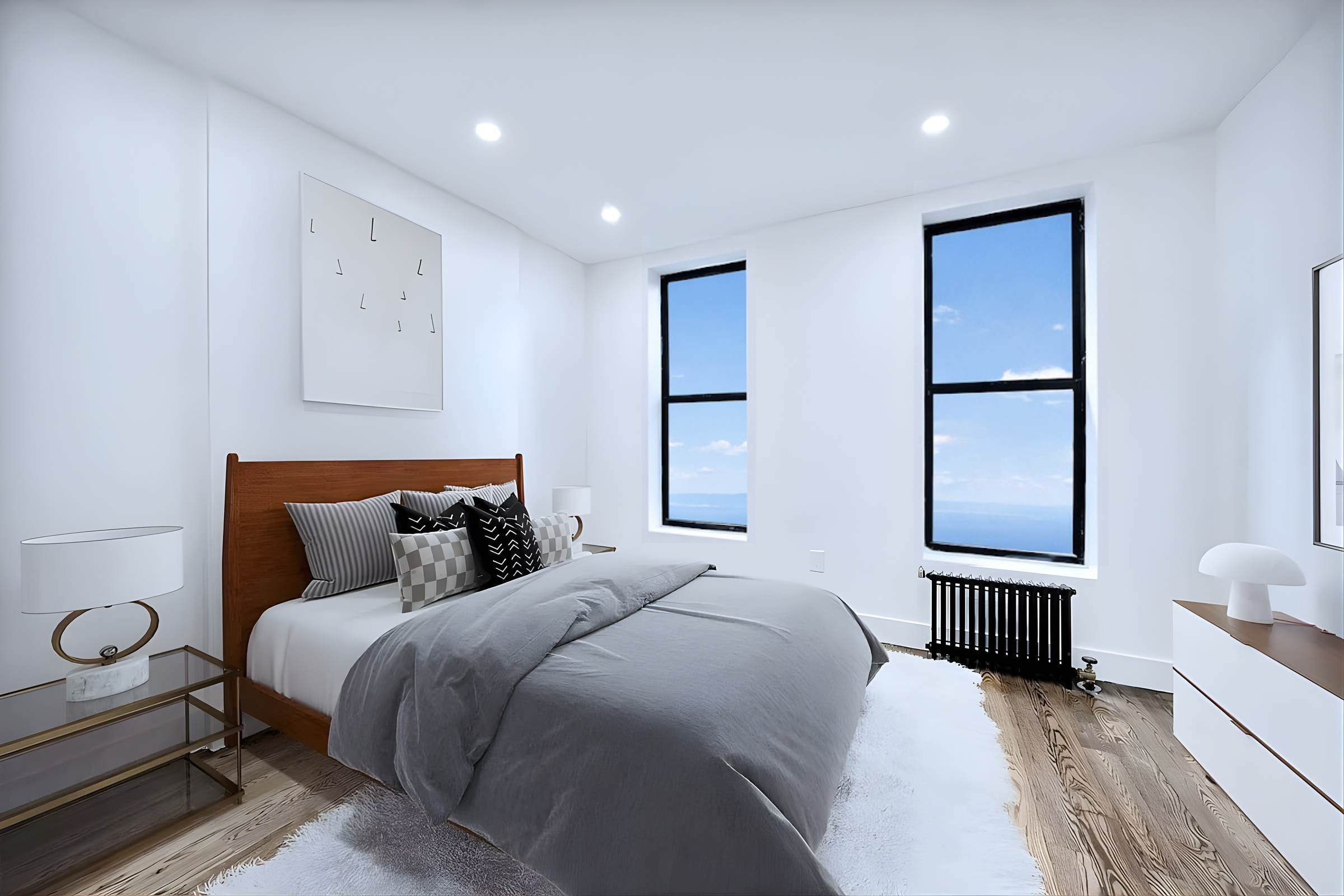 66 West 138th Street, Unit 5B Manhattan, NY 10037 - Photo 3 of 5 a bedroom with bed and window