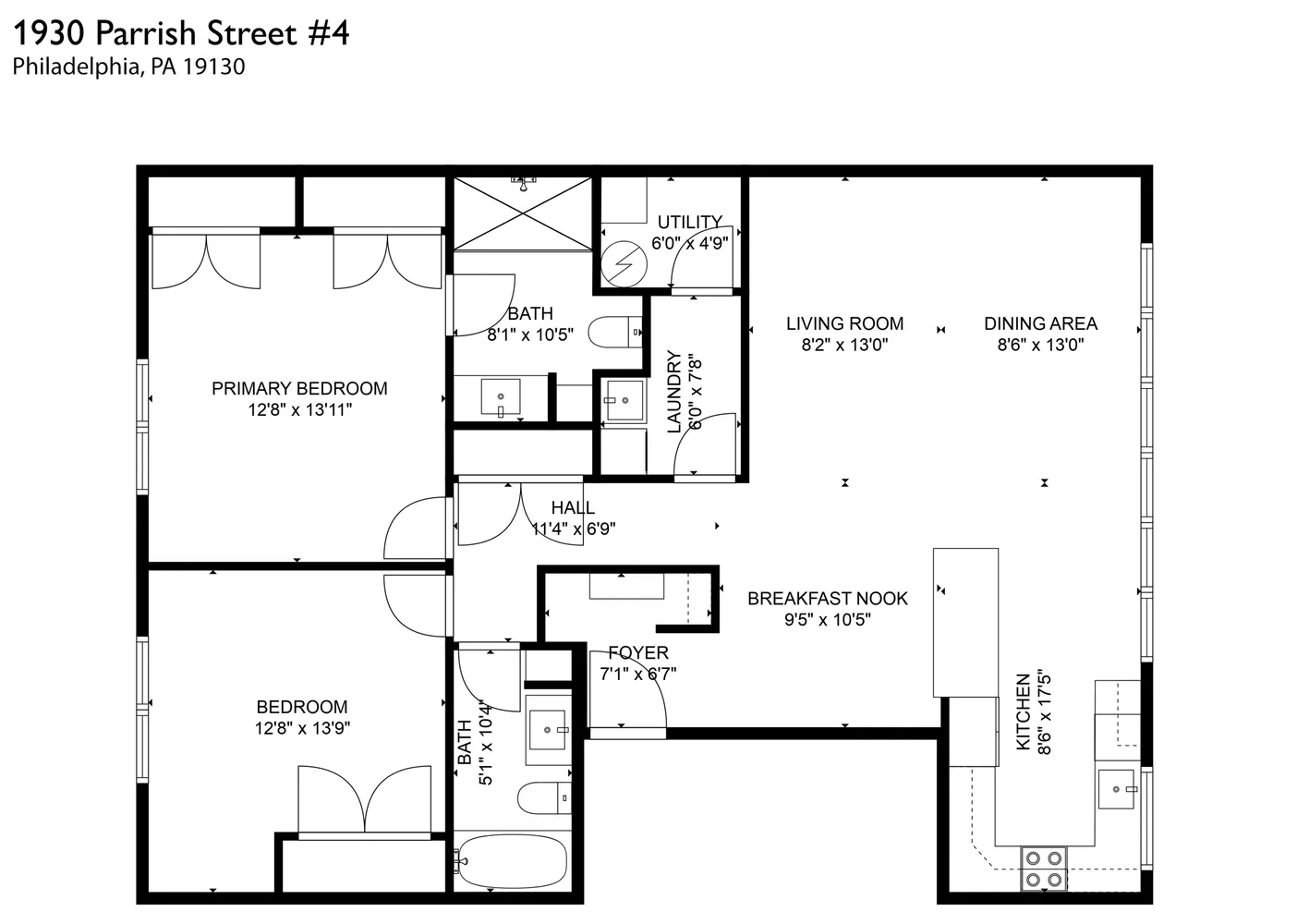 $425,000 | 1930 Parrish Street, Unit 4, Philadelphia, PA 19130