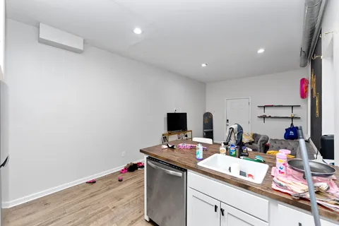 a bed room with a bed and a couch