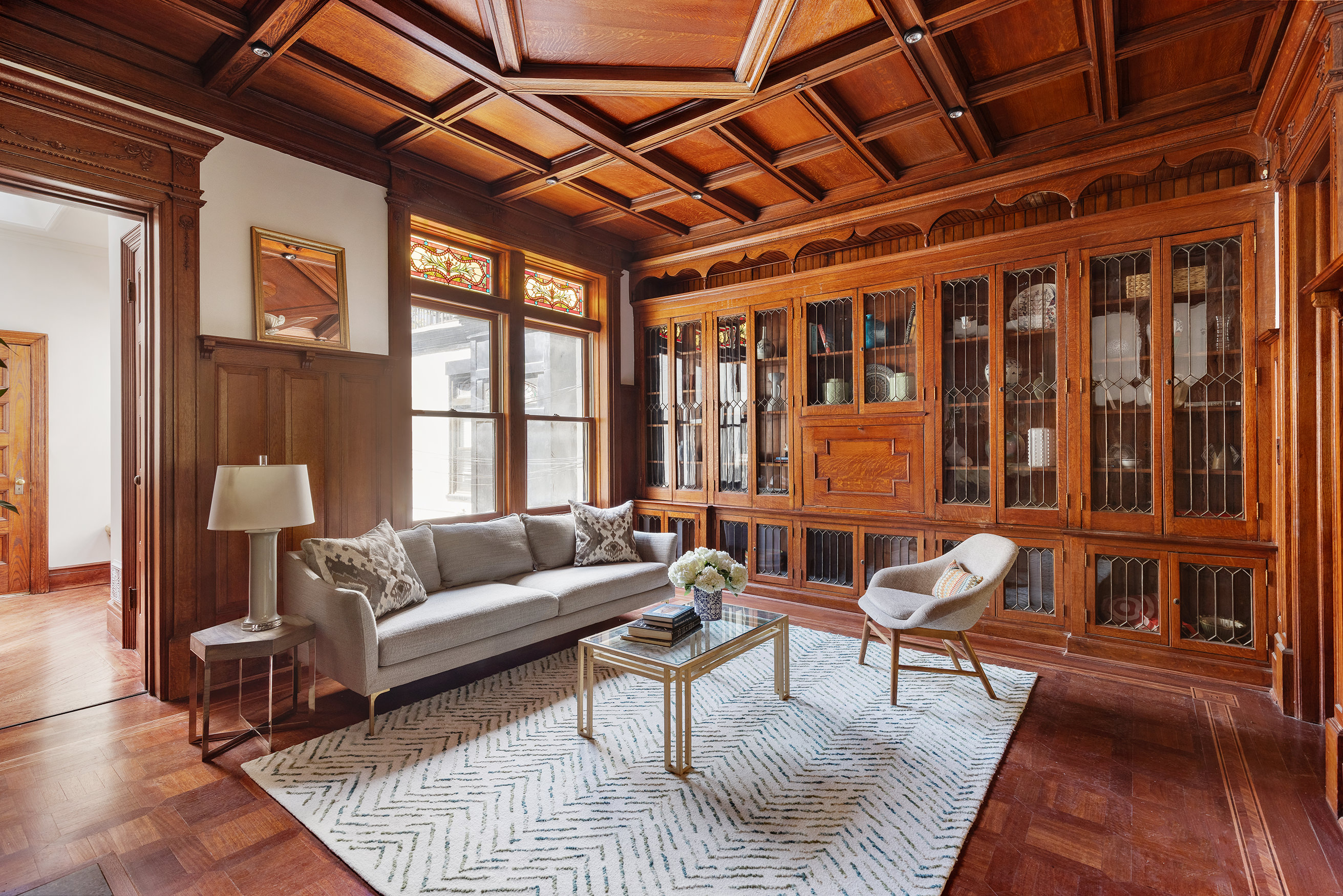 608 2nd Street Brooklyn, NY 11215 - Photo 9 of 34 a living room with furniture and a large window