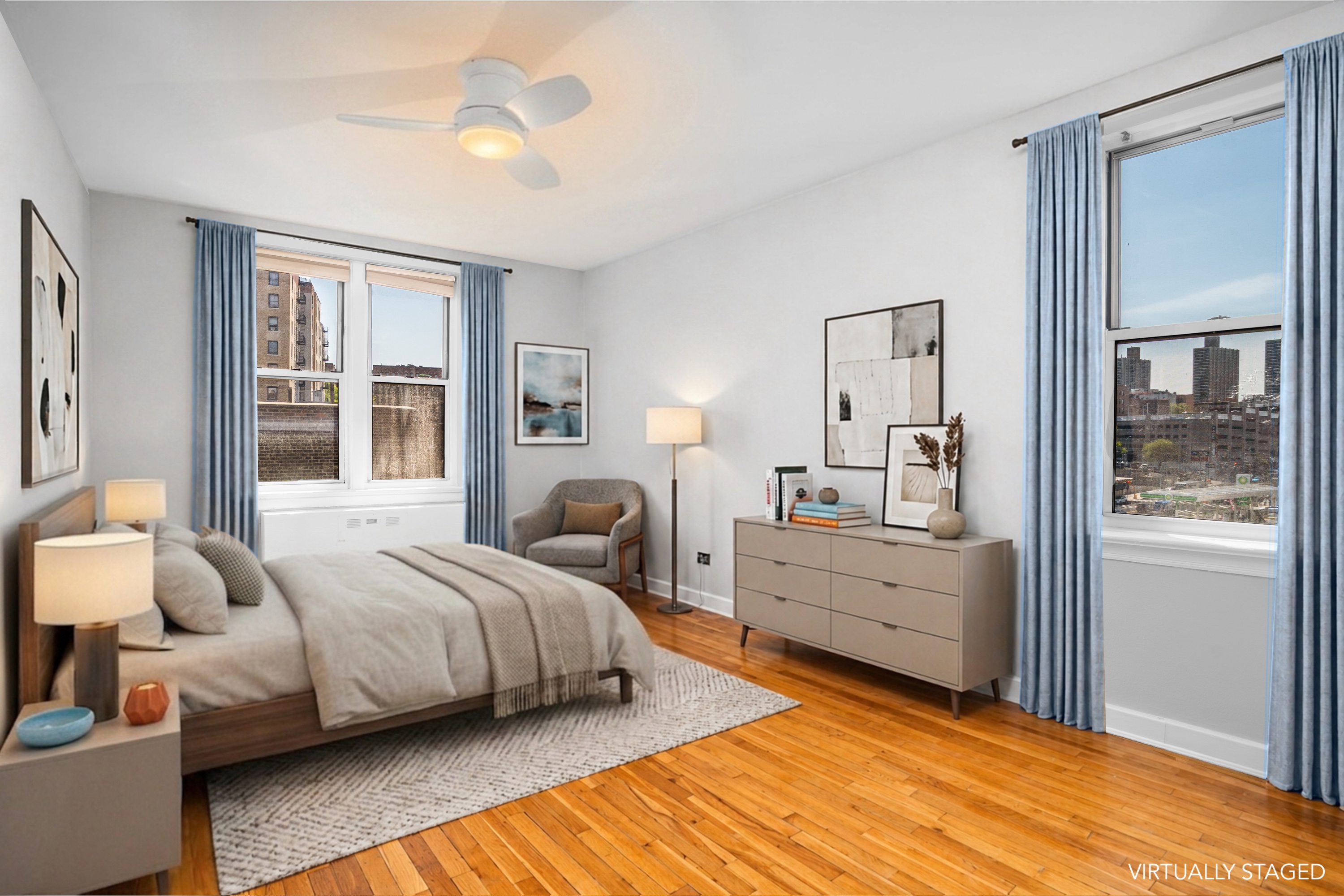 143 Bennett Avenue, Unit 6R Manhattan, NY 10040 - Photo 8 of 22 a bedroom with bed and window