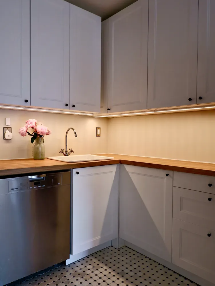 a close view of utility room