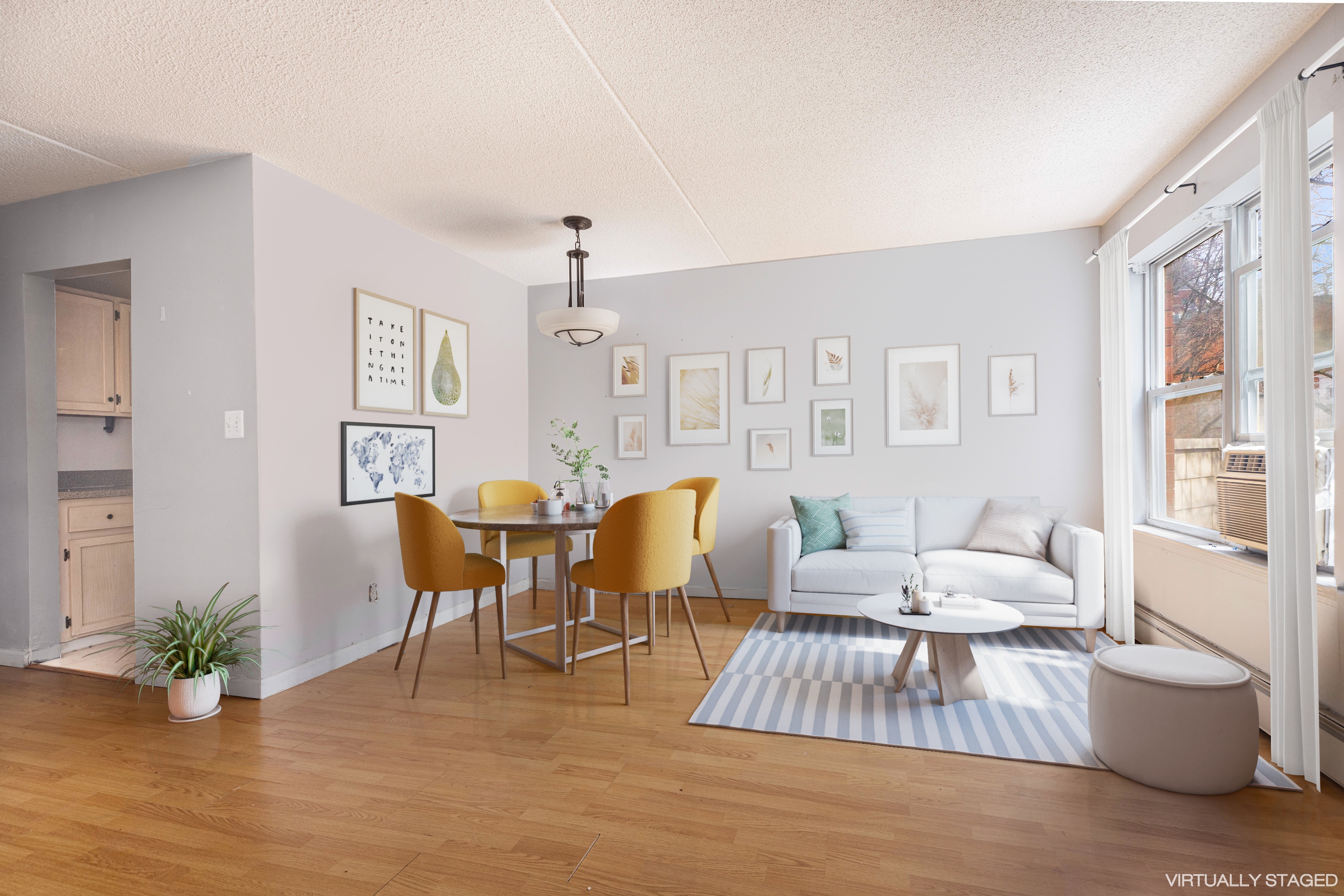 125 West 117th Street Manhattan, NY 10026 - Photo 10 of 23 a living room with furniture and wooden floor