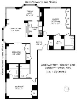 $2,249,000 | 400 East 90th Street, Unit 23B | Upper East Side