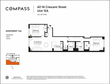 $1,190,000 | 42-14 Crescent Street, Unit 12A | Long Island City