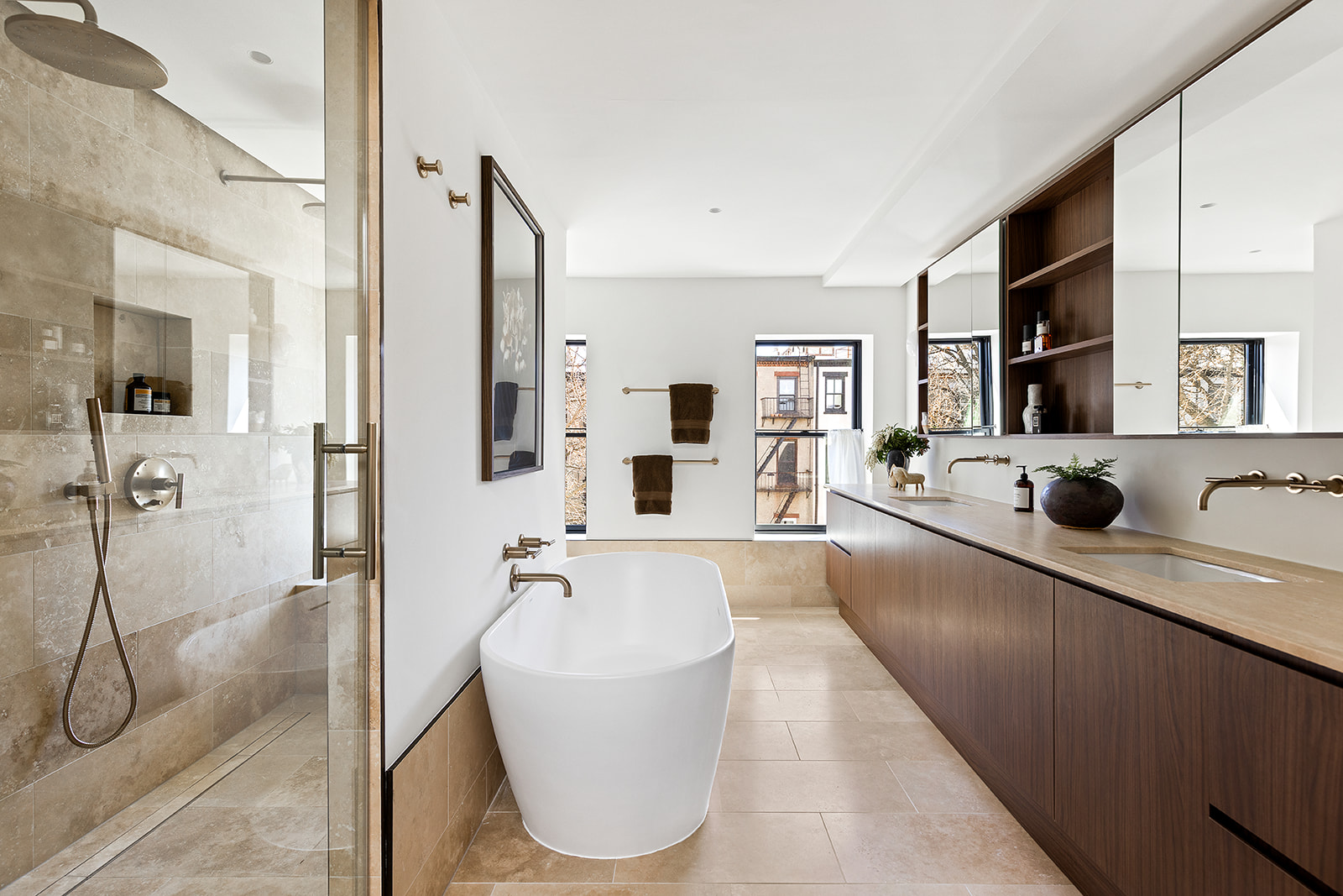 59 Cheever Place Brooklyn, NY 11231 - Photo 18 of 25 a large spacious bathroom with a tub sink and mirror
