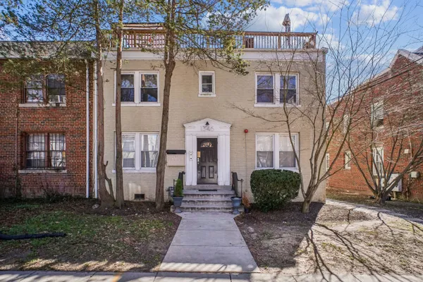 a front view of a house