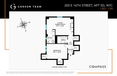 $895,000 | 200 East 16th Street, Unit 5D | Gramercy