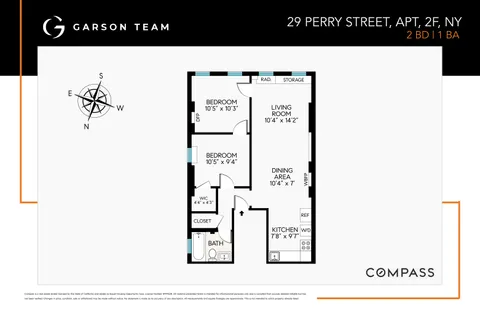 $1,295,000 | 29 Perry Street, Unit 2F | West Village