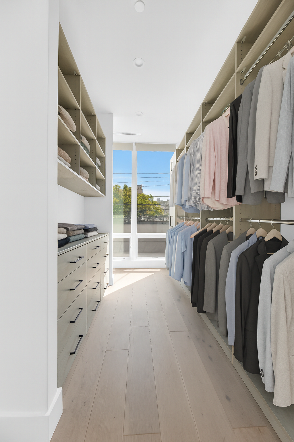 38-26 29th Street, Unit 2 Queens, NY 11101 - Photo 9 of 14 a view of walk in closet with clothes and shoes