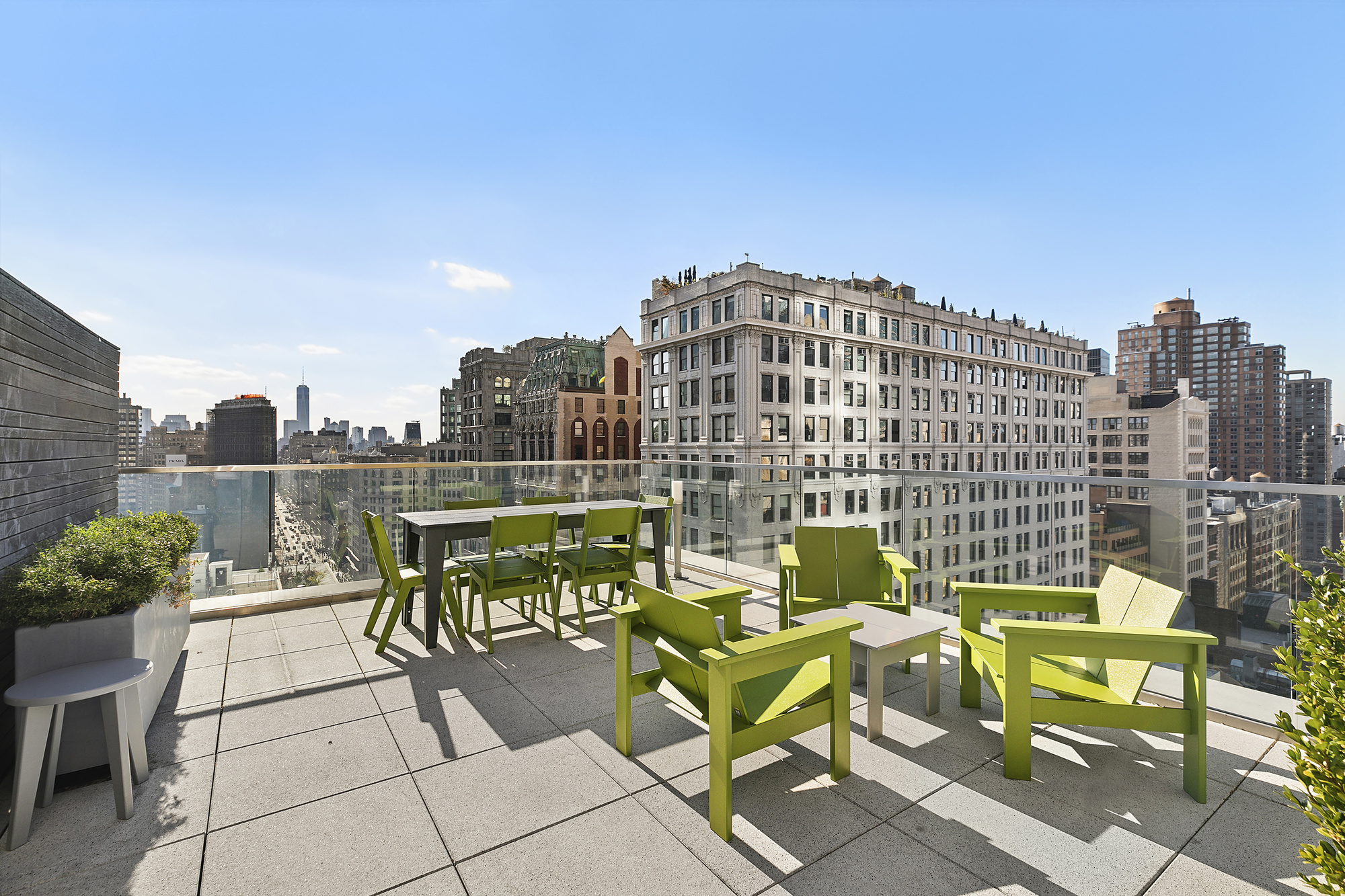 241 5th Avenue, Unit 4B Manhattan, NY 10016 - Photo 11 of 12 a view of a chairs and table in the terrace