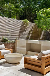 a view of outdoor space and living room