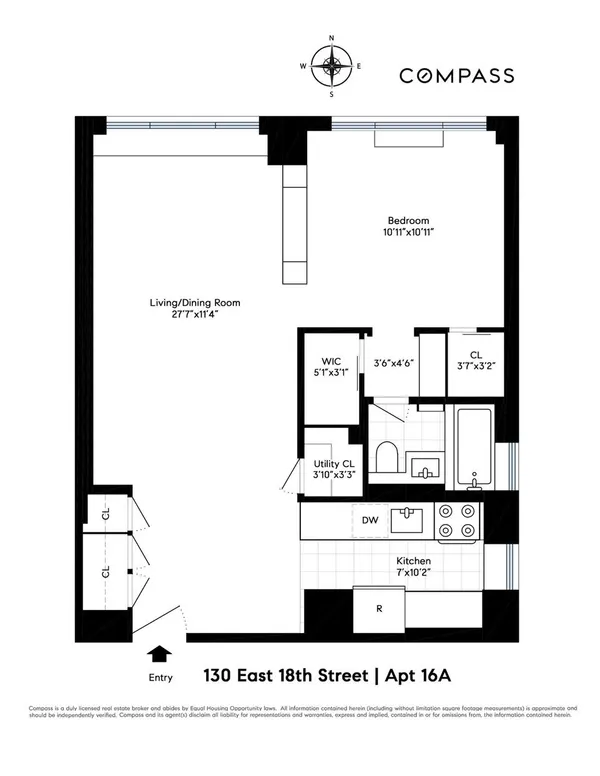 $865,000 | 130 East 18th Street, Unit 16A | Gramercy