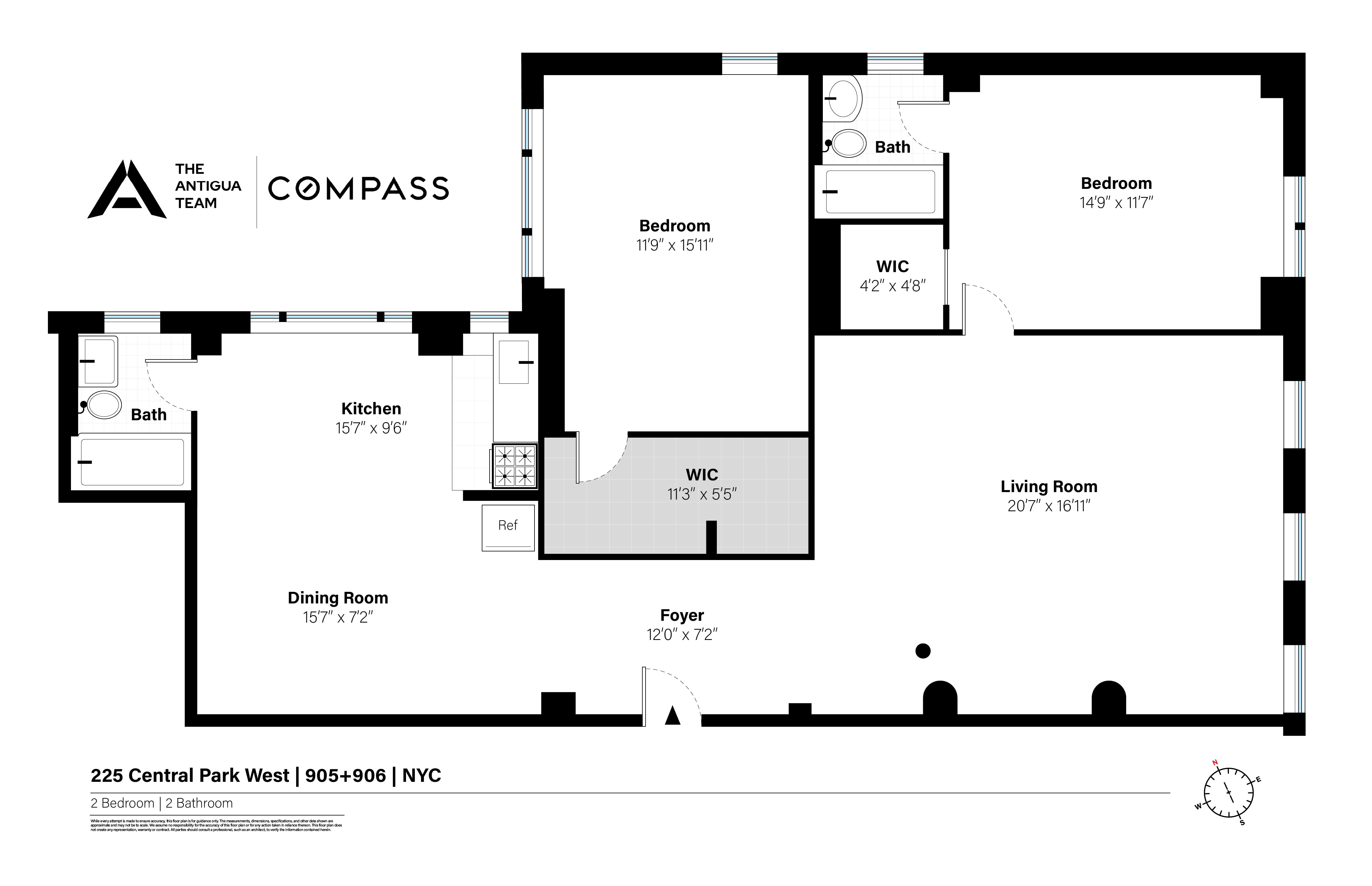 225 Central Park West 905/906 Central Park West New York NY 10024