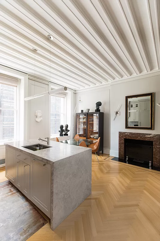 390 West End Avenue, Unit 7DS Manhattan, NY 10024 - Photo 11 of 31 a lobby with furniture and a fireplace