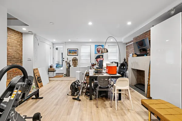 a view of a balcony with city view