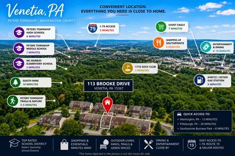 $239,900 | 113 Brooke Drive, Venetia, PA 15367