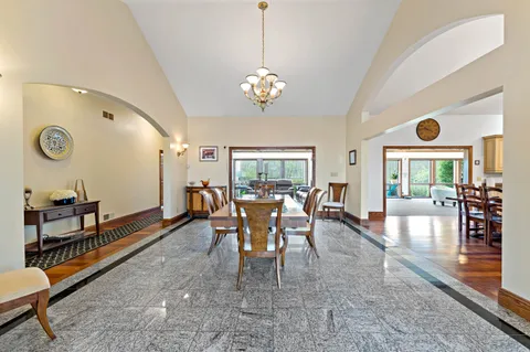 a large kitchen with lots of counter space and a sink