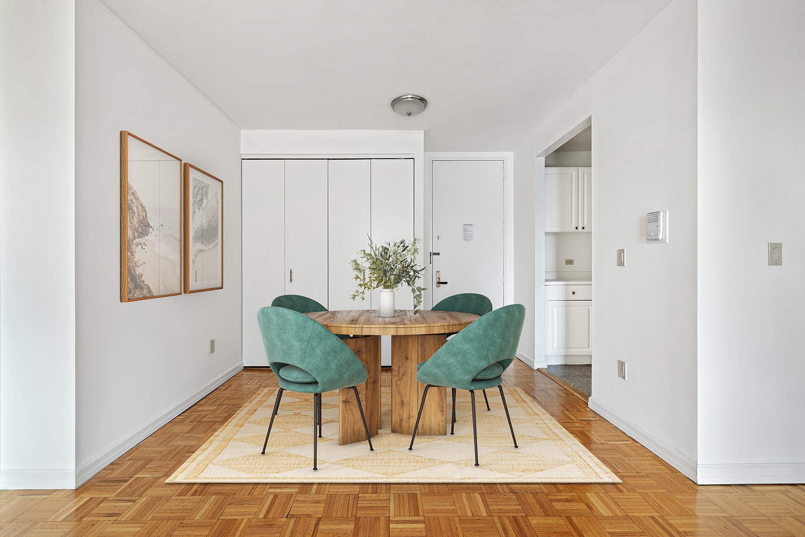 170 East 87th Street, Unit W15H Manhattan, NY 10128 - Photo 2 of 13 a view of a dining room with furniture window and wooden floor
