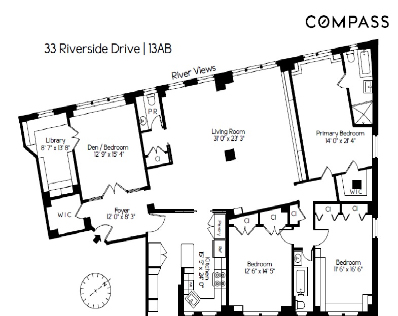 33 Riverside Drive, Unit 13AB Manhattan, NY 10023 - Photo 19 of 19 a picture of a wall with a picture on the wall