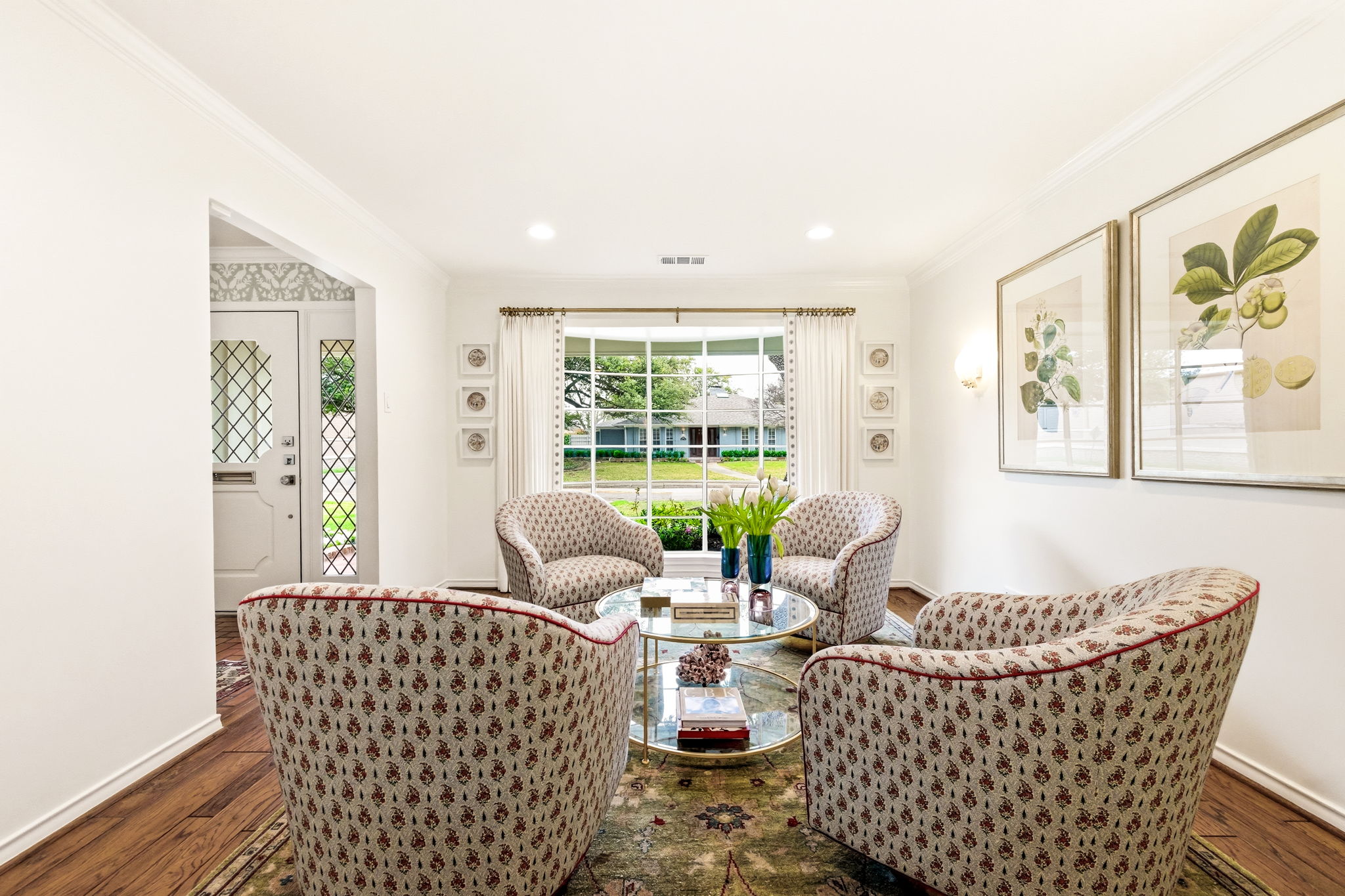 5765 Stonegate Road Dallas, TX 75209 - Photo 6 of 37 a living room with furniture and a large window