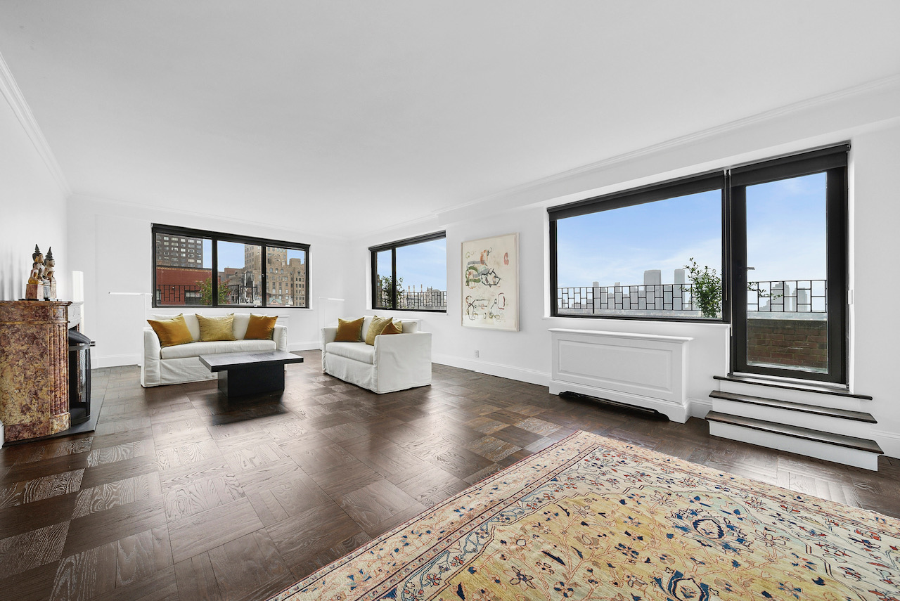 12 Beekman Place, Unit PHA Manhattan, NY 10022 - Photo 2 of 12 a living room with furniture and a window