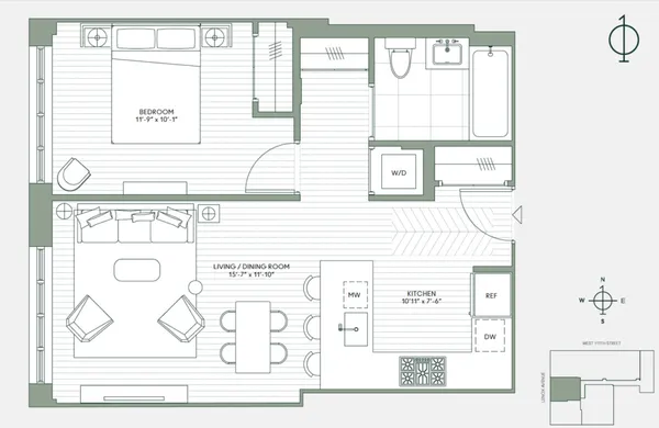$4,100 | 10 Lenox Avenue, Unit 5D | Harlem