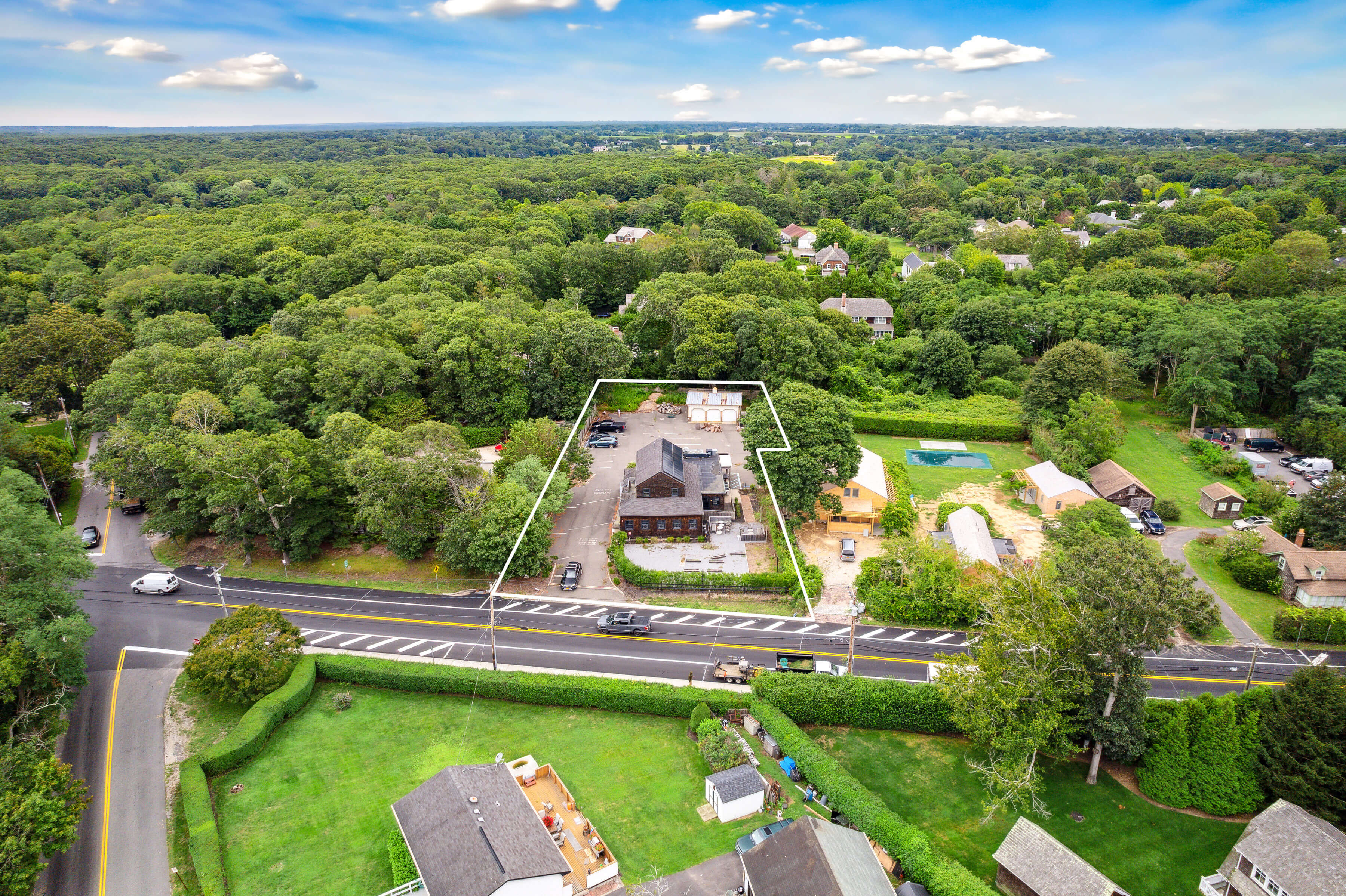 203 Bridgehampton-Sag Harbor Turnpike Bridgehampton, NY 11932 - Photo 13 of 14 a view of a swimming pool with outdoor space