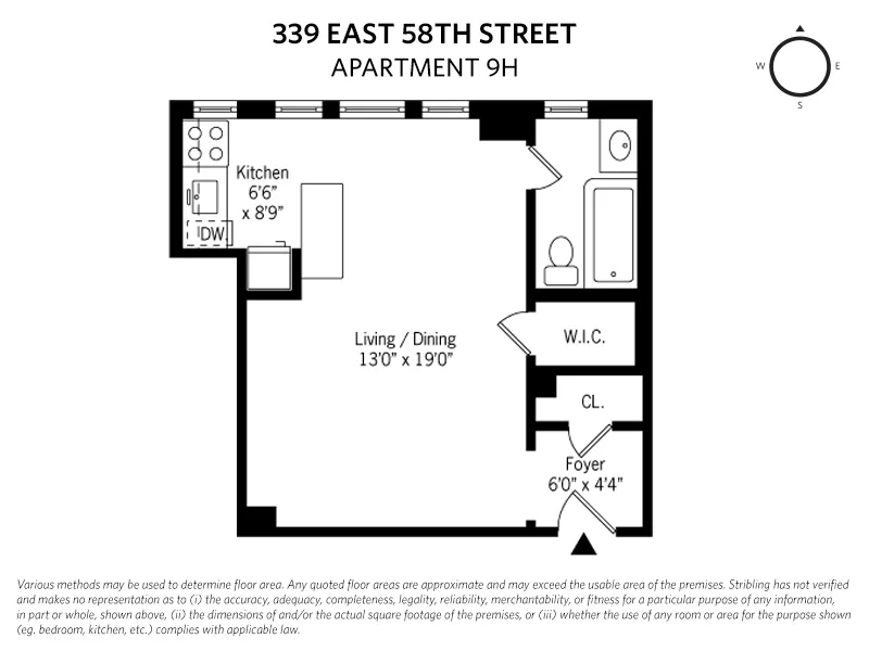$295,000 | 339 East 58th Street, Unit 9H | Sutton Place