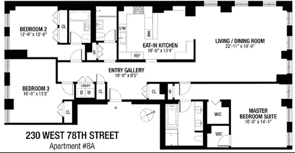 $17,000 | 230 West 78th Street, Unit 8A | Upper West Side
