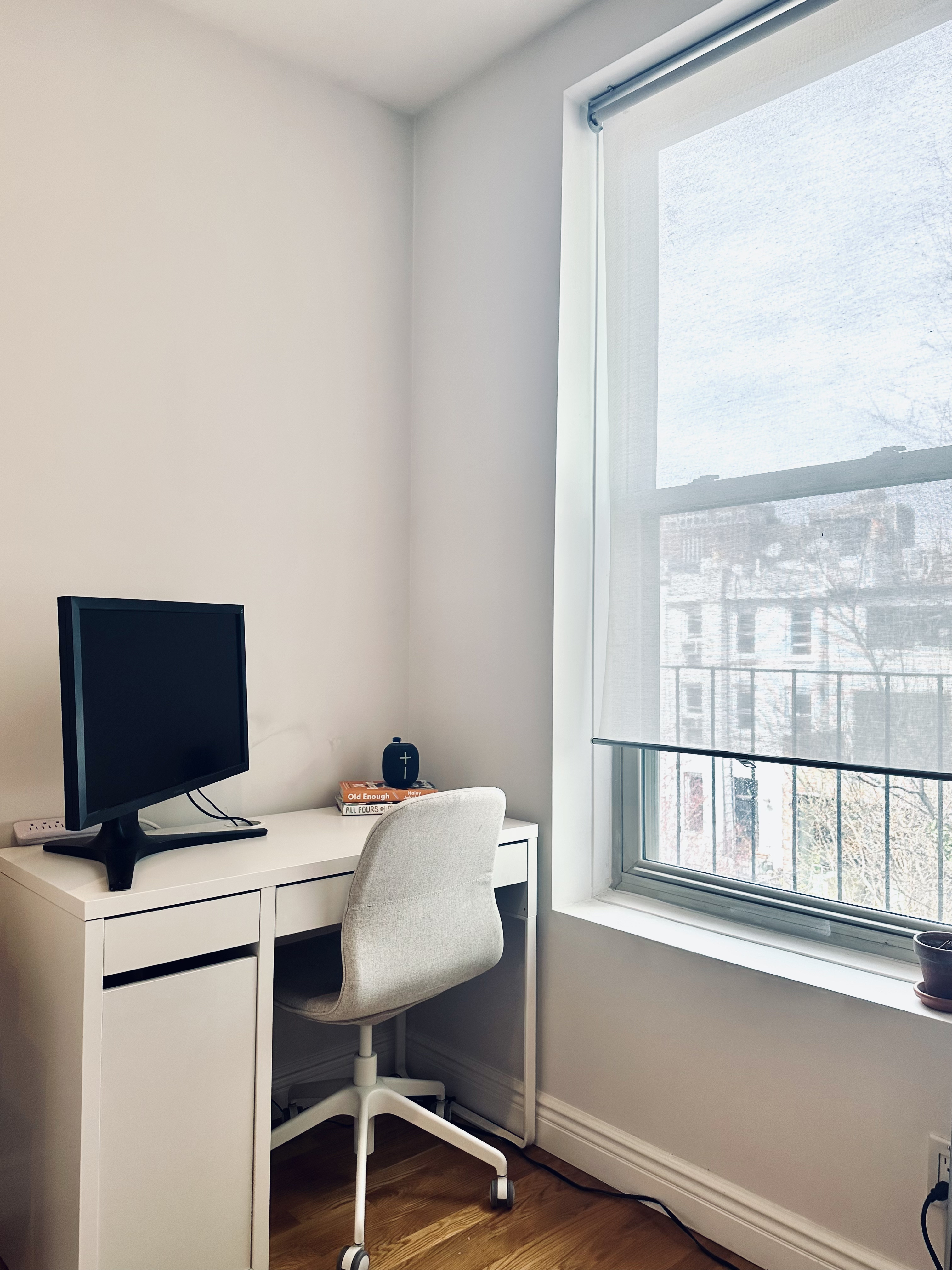 89 Wyckoff Street, Unit 4B Brooklyn, NY 11201 - Photo 6 of 9 a view of a workspace with furniture and a window