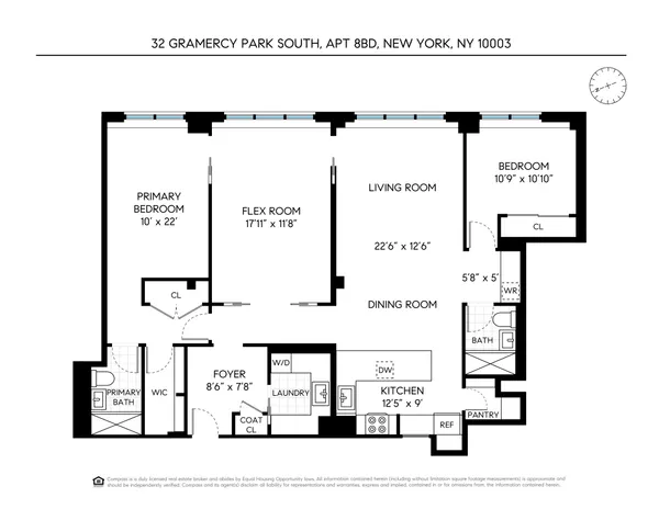 $3,000,000 | 32 Gramercy Park South, Unit 8BD | Gramercy
