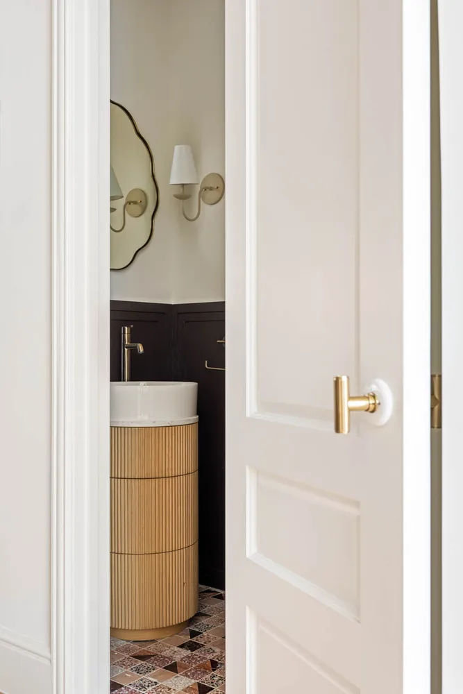 a view of front door of house