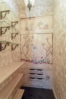 a view of a room with washer and dryer