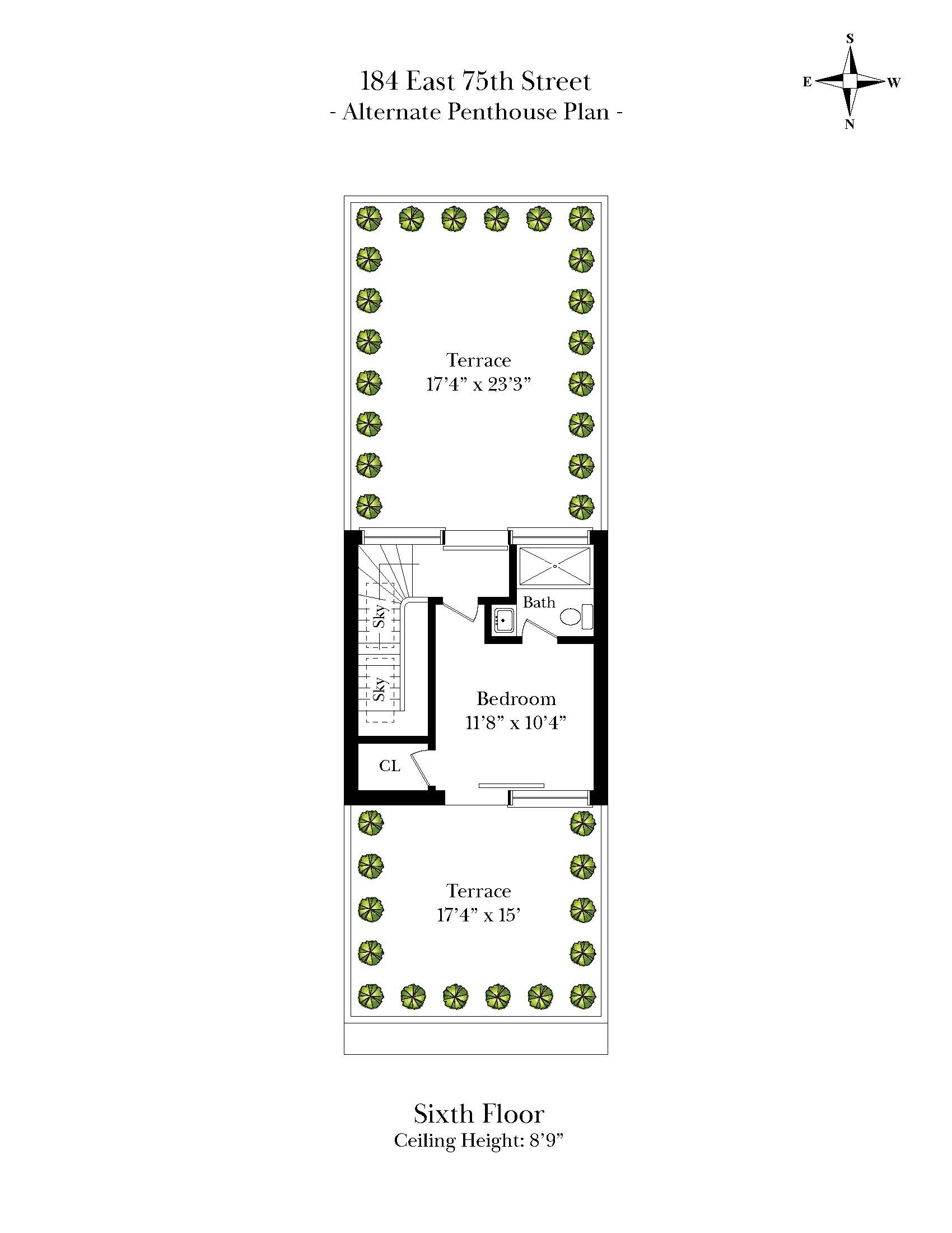184 East 75th Street Manhattan, NY 10021 - Photo 20 of 20 a picture of a bench in front of a white house