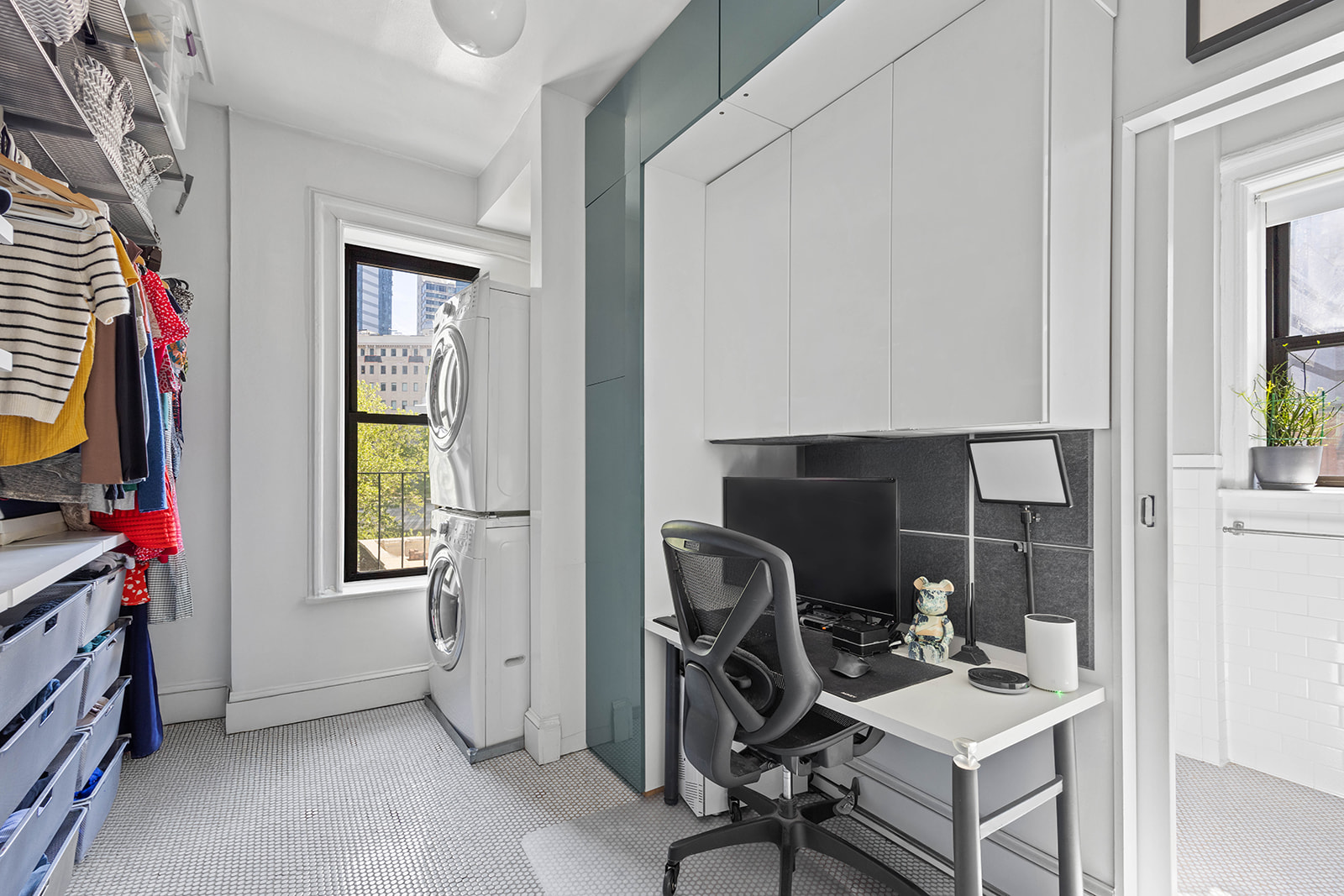 457 State Street, Unit 4BC Brooklyn, NY 11217 - Photo 6 of 13 a view of workspace with wooden floor windows